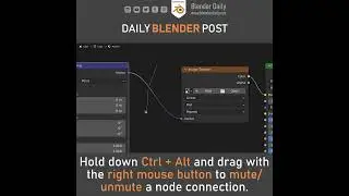 Mute Node Connections in Blender