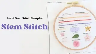 Stem Stitch Embroidery Video Tutorial