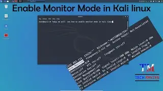 Enable monitor mode in kali linux | kali linux 2020 | Tech Master | Kali Linux Tutorial 05