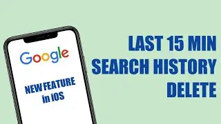 How to delete Google search history of last 15 minutes in iphone ||iphone||Afomination-Tech||