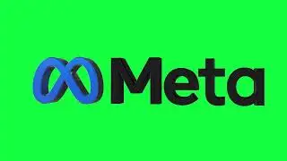 Meta Green Screen Logo Loop Chroma Animation