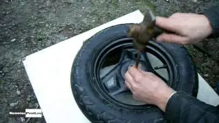 How to change bearings on the front wheel of a scooter