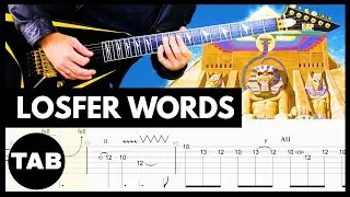 LOSFER WORDS (BIG 'ORRA) - Iron Maiden Guitar TAB | Lesson | Cover | Tutorial