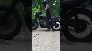 71’ Honda CB500 Dirt Burnout