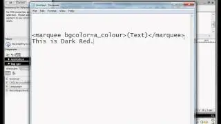 Macromedia dreamweaver scrolling text background colour.avi