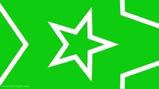 Beating stars green screen video