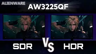 SDR vs HDR AW3225QF QD OLED GEN 3 Monitor HDR PEAK 1000