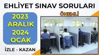 2023 Ehliyet Sınav Soruları / 2023 ARALIK OCAK Çıkmış Ehliyet Soruları / Ehliyet Sınav Soruları Çöz