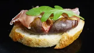БРУСКЕТТА С ИНЖИРОМ, СЫРОМ БРИ И ХАМОНОМ | Bruschetta with Figs, Bree and Jamon