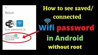 how to check wifi password on android without root | see saved wifi password android without root