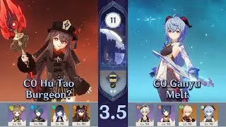 Spiral Abyss v3.5 | Hu Tao Burgeon + Ganyu Melt | 11th Floor