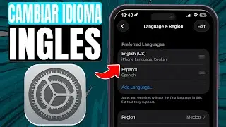 How to Change the Language from Spanish to English on an iPhone