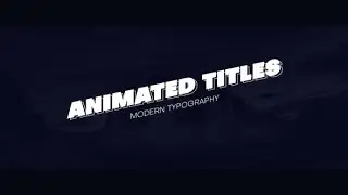 Corporate AE Templates: Animated Titles
