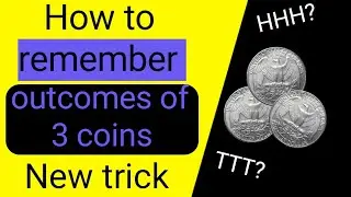 Famous Trick|How to remember 3-coins outcomes.