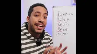 الأفعال المركبة  phrasal verbs of put