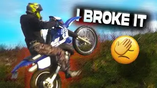 Learning How To Slow Wheelie On The Little DT125R
