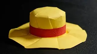Easy Origami Luffy Straw Hat Tutorial! (One Piece) 👒| Henry Pham