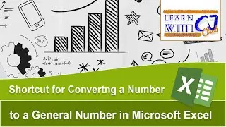 Shortcut for converting a number to a general number in Microsoft Excel