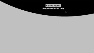Pure CSS Non Rectangular Header | How To Make Curve Header With HTML & CSS