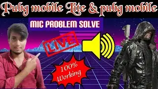Pubg mobile Lite & pubg mobile mic Problem solve ।।pubg mobile Lite mic Problem kaise thik kare 2020