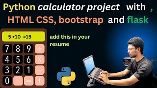 Full-Stack calculator Project | HTML CSS bootstrap PYTHON FLASK | project 6