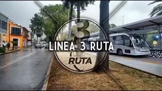 Metrobus en el Boulevard 5 de mayo || Linea 3 de RUTA, Puebla