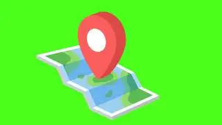 Green screen GPS navigation effect