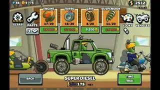 The progress I made in hill climb racing 2!