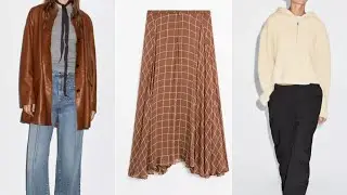 MASSIMO DUTTI❗️/LEATHER COATS AND AIRY SKIRTS. Who wears them in fall and winter?