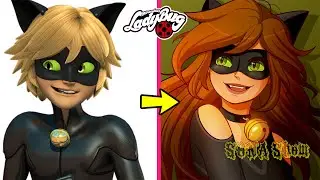 🐞 Miraculous Ladybug Characters If They Were GENDER SWAP 👉@SONA_Show