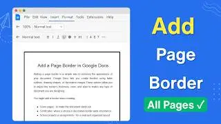 How to Add Page Border in Google Docs