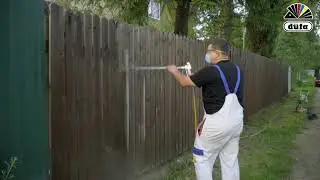 Как наносить пропитку по дереву Woodtex  düfa