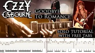 Ozzy Osbourne - Goodbye To Romance guitar solo lesson (with tablatures and backing tracks)