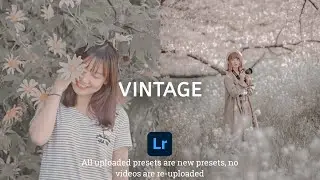 VINTAGE FREE PRESET LIGHTROOM