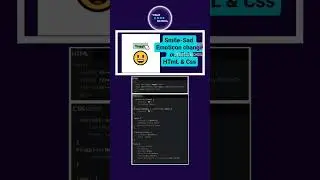 Smile-Sad Emoticon change on click using HTML & CSS 👨🏼‍💻🤩 | Your Code School #javascript