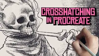 How to Do Crosshatching Illustrations in Procreate | Tutorial + Brushes + Exercises