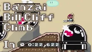 Ninji Speedrun #5 (Banzai Bill Cliff Climb) in 22.622