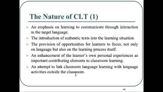 communicative language teaching