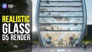 How to Create Best Glass Material in D5 Render   Archviz Tutorial