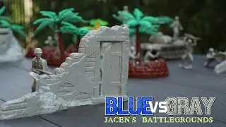 Blue vs. Gray | Plastic Army Men Nerf Wars