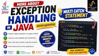 More about Exception 2 -Multi catch Statement