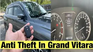 Grand Vitara 2024 | AntiTheft Setting In Grand Vitara | Shock Sensor In Grand Vitara 2024