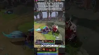 Что делать если на вас напал голодный волк? Dota 2 #игры #dota2 #дота2смешно #memes #мемы #dotamemes