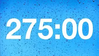 timer - 275 minute countdown with rain sounds .