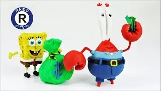 HOW TO SCULPT CRAB FROM PLASTICINE? MR. KRABS. SPONGEBOB. HOW TO SCULPT MR. KRABS? | 