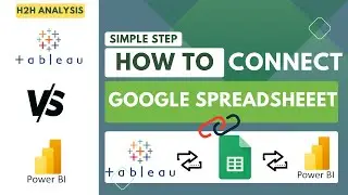 how to connect Power Bi and Tableau to Google sheet Easily H2H