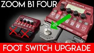 How to upgrade (fix) Zoom B1 Four foot switch DIY (G1 four, B1X Four, G1X Four)