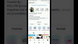 Melihat link URL Instagram
