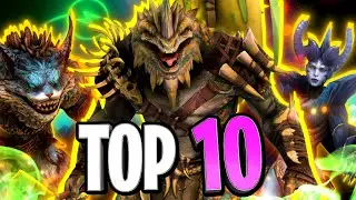 MASSIVE NUKERS! The TOP 10 BEST Spirit Legendary Champions For MAXIMUM Damage | Raid Shadow Legends
