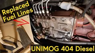 My Unimog 404 Diesel is Broken, OM617.912 Fuel Line Repair, Fuel Pump Problems.....